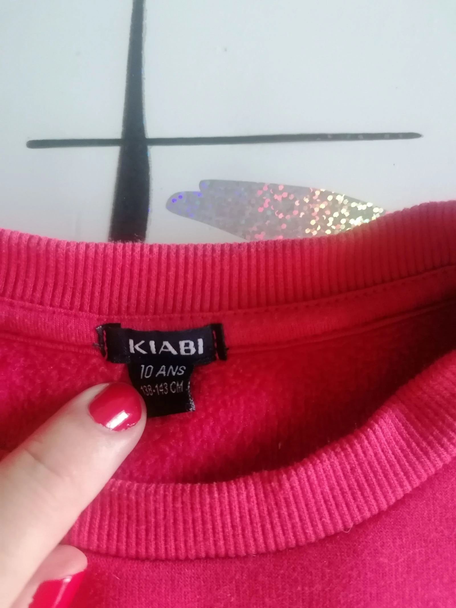 Christmas fleece sweater with reins size 10 years 👧🏻 – photo 3